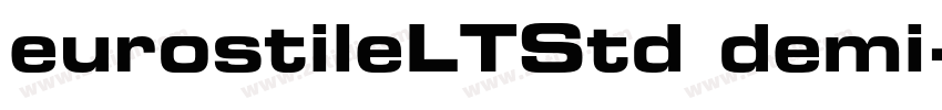 eurostileLTStd demi字体转换